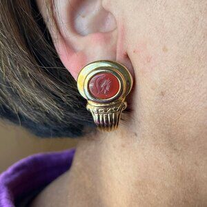 90's clip-on earrings